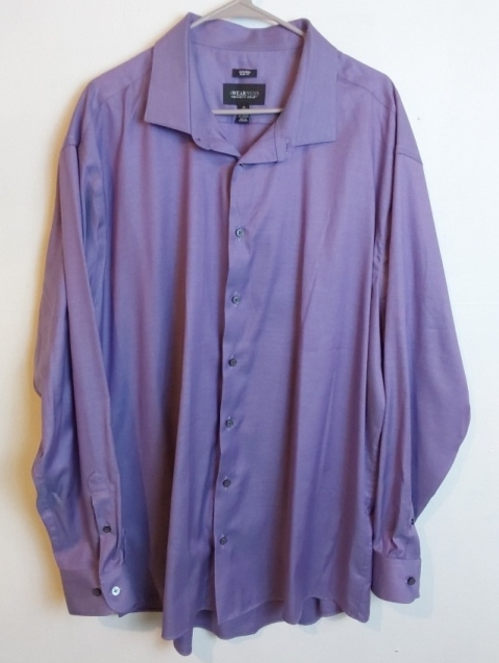 Kenneth Cole| Men’s Purple Long-Sleeve Button-Up Dress Shirt Business Evening 3X